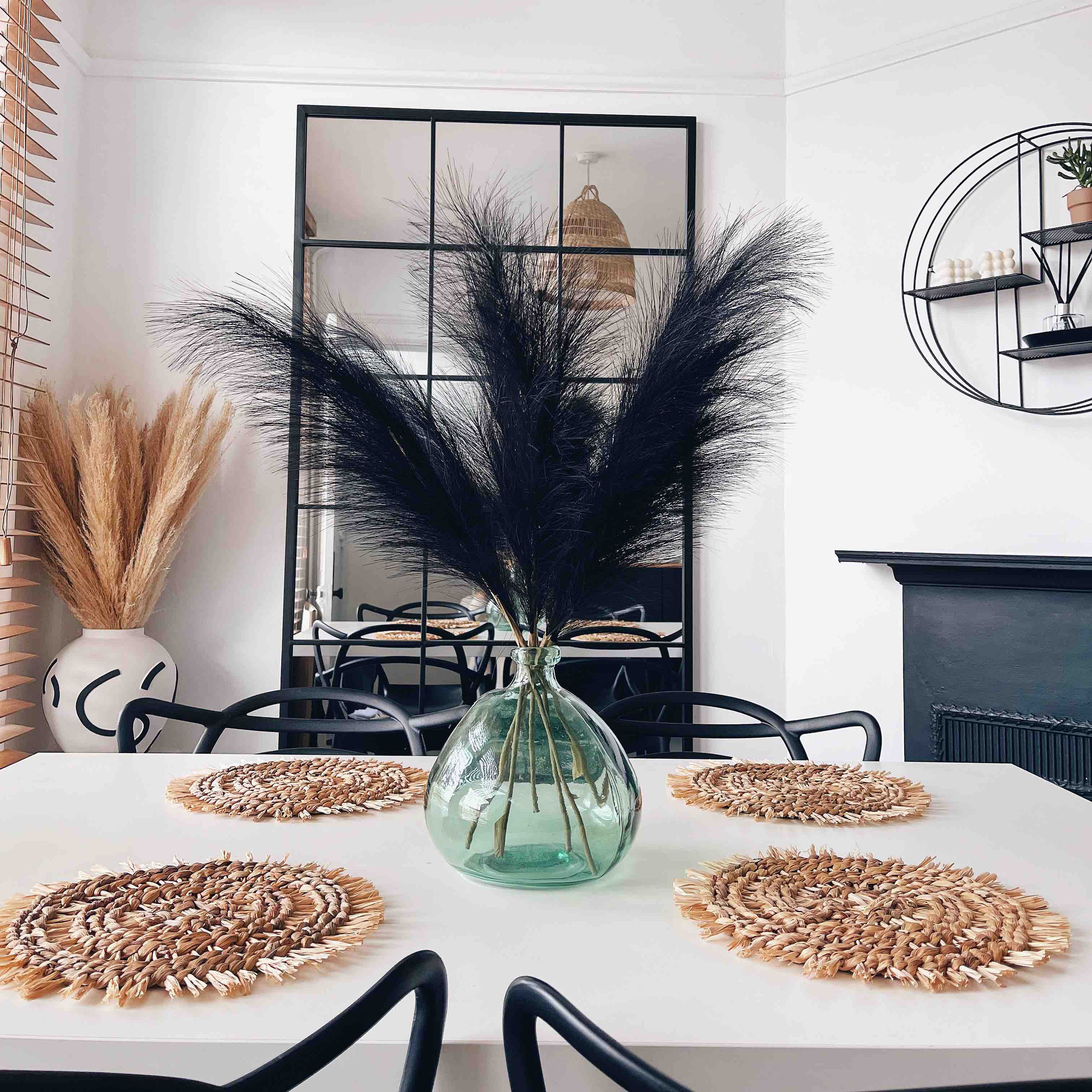 Faux Black Pampas Grass for Home Decor Artificial Pampas Etsy UK