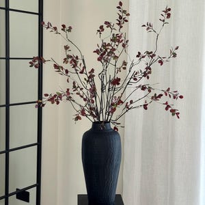 Faux Autumn Burgandy Branches/Leaves, Artificial Branch, Foliage, Twigs, Autumn Decor, Red Branch, Preserved Leaves, Autumn Branches
