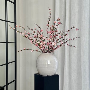 ピンクの造花、桜の枝、造花、造花、人工桜、ピンクの花、造花の枝、英国