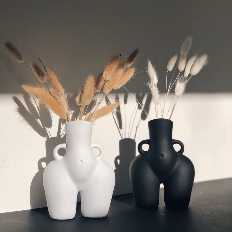 Cheeky Bum Vase in Black Booty Vase UK Body Vase Love Etsy
