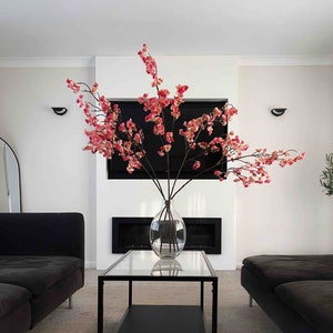 Cherry Blossom Branches, Faux Flowers, Artificial Flowers, Vase arragement, Pink Flowers, Flower Branches, Home Decor,UK