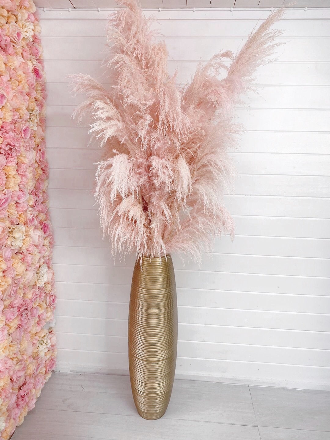 Fluffy Light Pink Pampas Grass for Home Decor 90100cm Tall Etsy