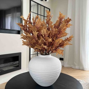 Faux Autumn Oak Branches, Autumn Leaves, Autumn Leaf, Autumn Decor, Faux Branches, Twigs, Artificial Branches, Home Decor, UK