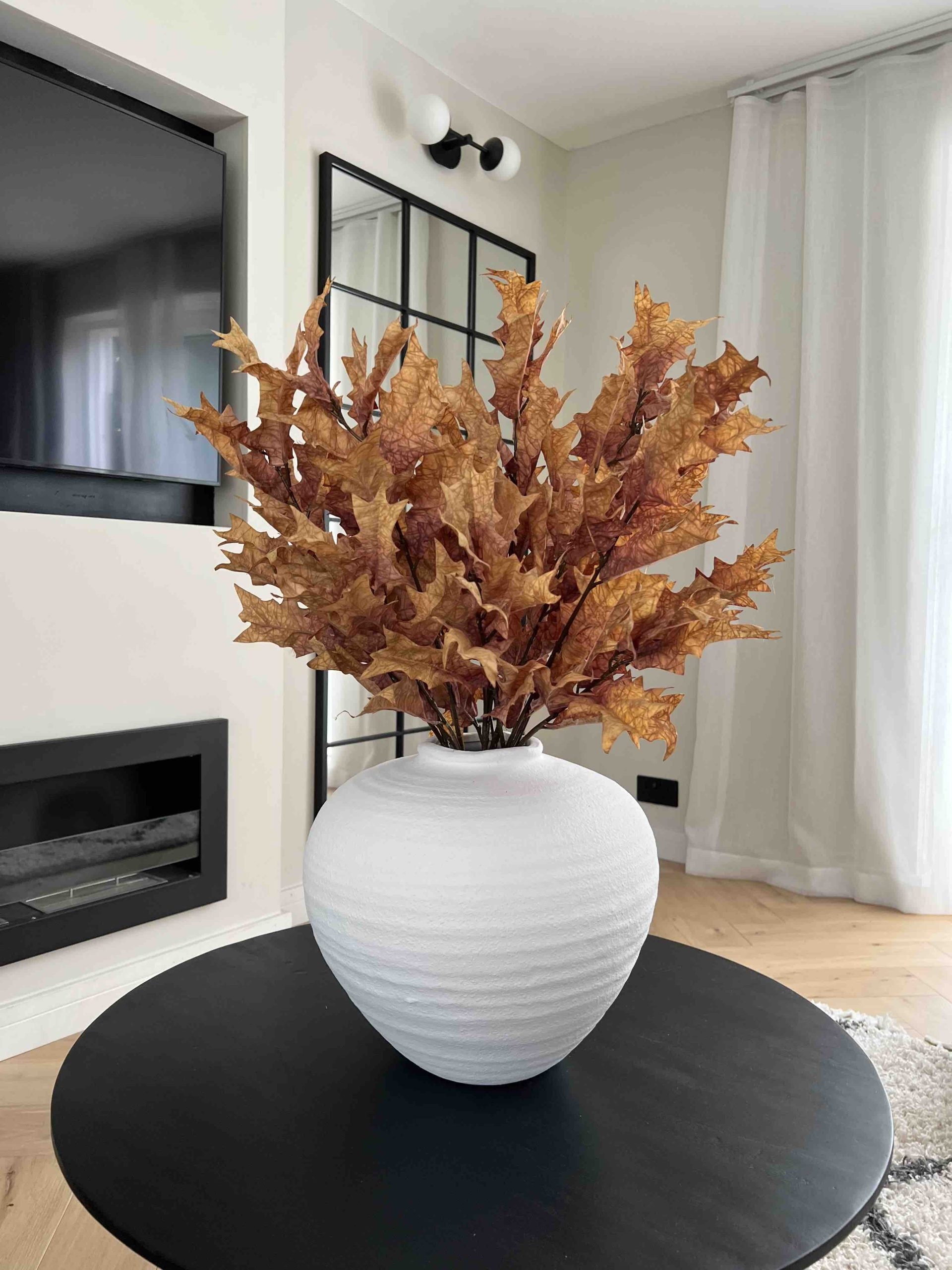 1pc Artificial Oak Leaf Branch - Fall Home Living Room/bedroom