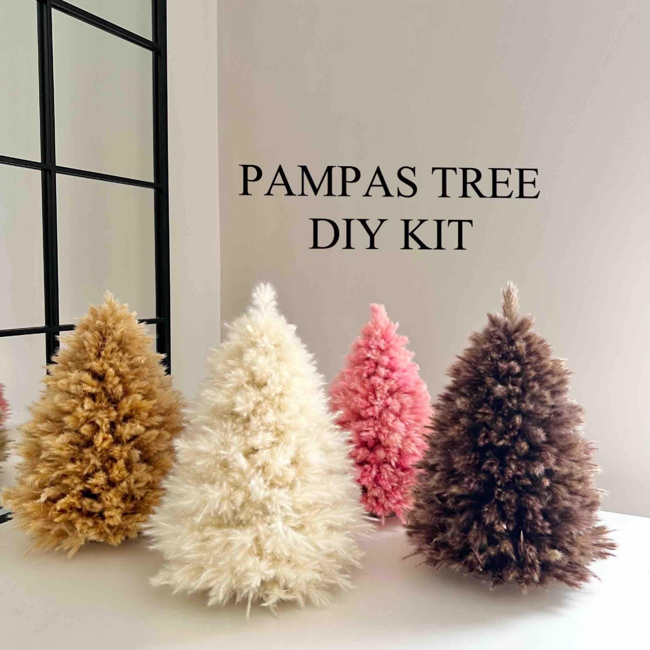 Pampas Christmas Tree Making Kit Pampas Xmas Tree Making Kit Etsy