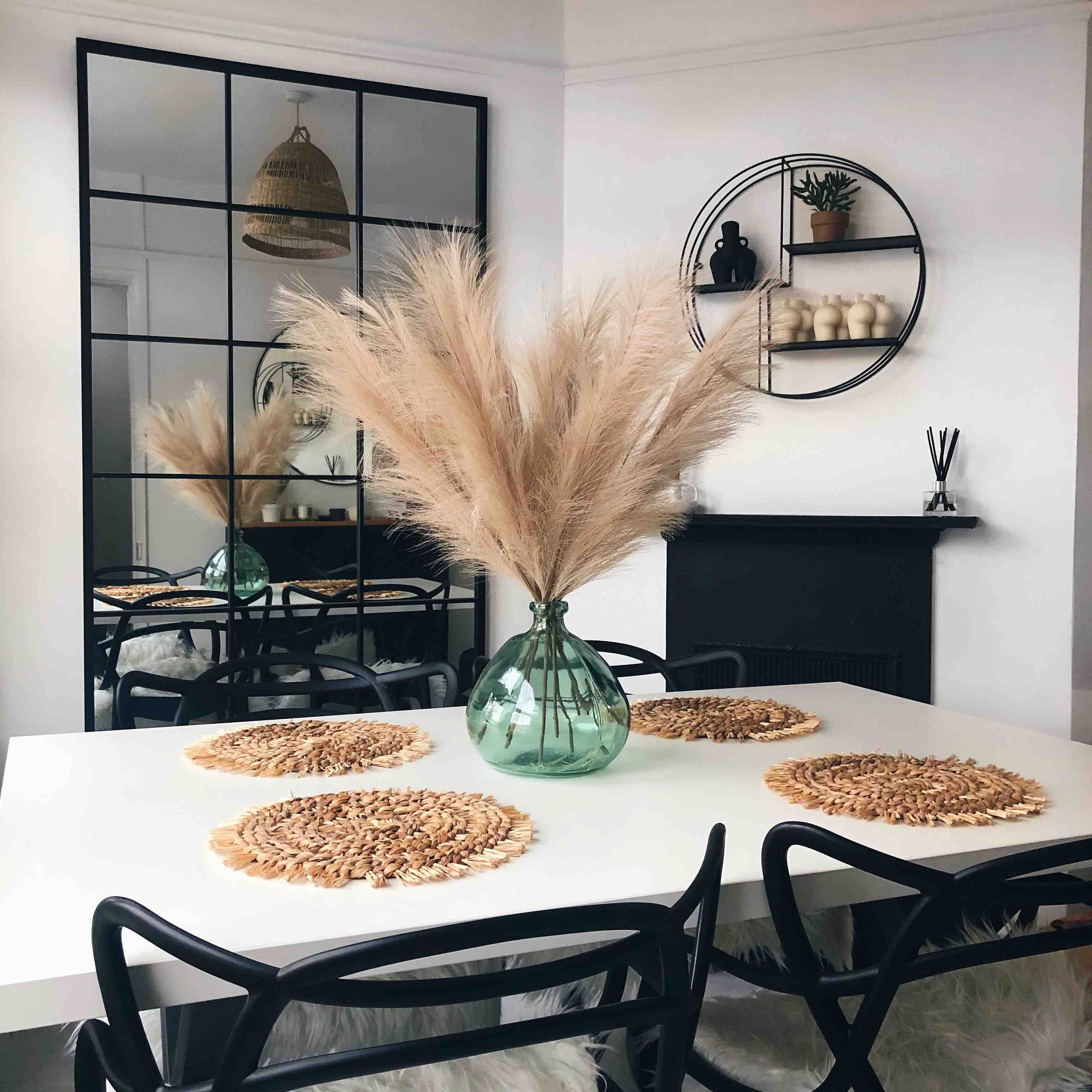 Faux Cream Pampas Grass for Home Decor Artificial Pampas Grass 70cm Tall Pampas Cream Pampas Vase arrangement Artificial flowers UK