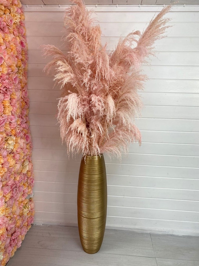 Fluffy Light Pink Pampas Grass for Home Decor 90-100cm Tall | Etsy