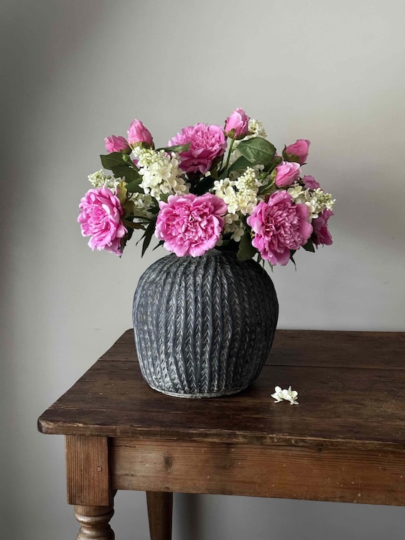 Echter Hauch Flieder, künstlicher Flieder, weiße Blumen, Wohnkultur, Kunstblumen, künstliche Blumen, UK