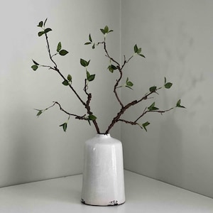 Small Artificial Tree Branch with Leaves, Faux Branch, Twigs, Sticks, Home Decor, Foliage, Winter Vase Arrangement, UK