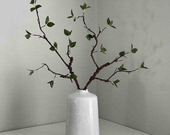 Small Artificial Tree Branch with Leaves, Faux Branch, Twigs, Sticks, Home Decor, Foliage, Winter Vase Arrangement, UK