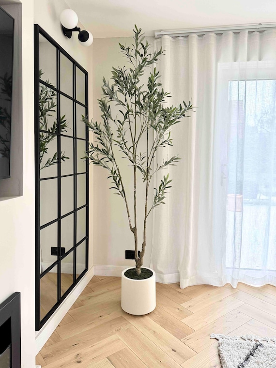 210cm Artificial Olive Tree, Faux Olive Tree, Artificial Tree, Faux Tree, Artificial Plant, Faux Plant in pot, Home Decor, UK,