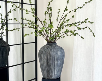高さ 130 cm のフェイク枝、緑の芽吹き枝、人工枝、花枝、フェイクフラワー、フェイク葉、室内装飾、英国