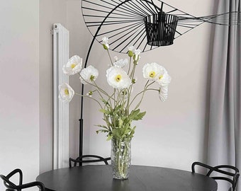 Large Faux Poppy, White Poppy Flowers, Faux Flowers, Artificial Poppies, Artificial Flowers, SPring flowers, UK, Home Decor