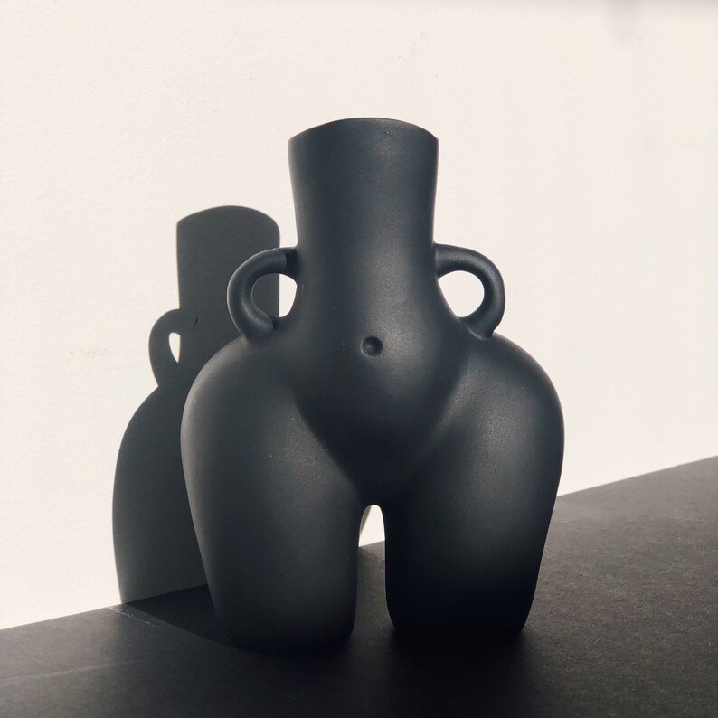 Cheeky Bum Vase in Black Booty Vase UK Body Vase Love Etsy