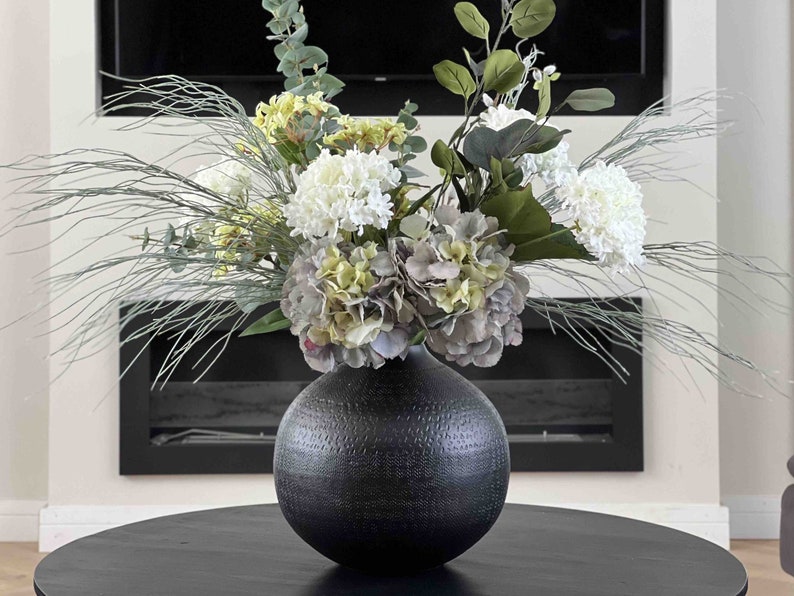 Faux Flower Arrangement, Autumn Arrangement, Artificial Flowers, Artificial Flower Arrangement, Home Decor, UK image 1