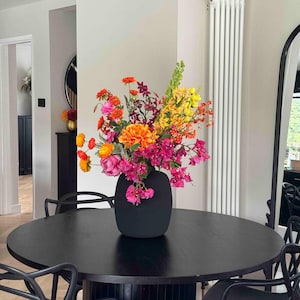 Multi-Colour Faux Flower Arrangement, Artificial Flowers, Flowers and Vase, Spring Faux FLowers, Home Decor, Silk Flowers