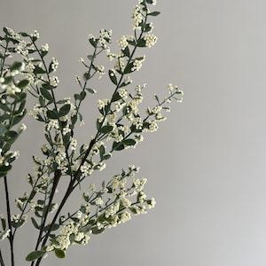 Cream Faux Berry Branches, Artificial Berry Branches, Artificial Flowers, Faux Branches image 2