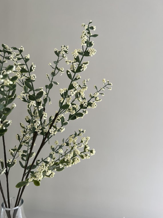 Cremefarbene knstliche Beerenzweige, knstliche Beerenzweige, knstliche  Blumen, knstliche Zweige - Etsy sterreich