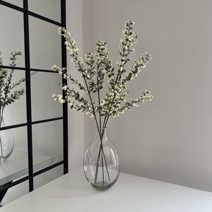 Cream Faux Berry Branches, Artificial Berry Branches, Artificial Flowers, Faux Branches image 4