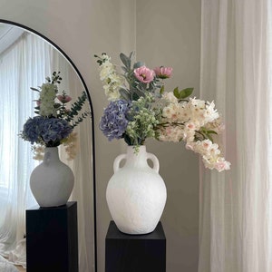 Großes Kunstblumen-Arrangement, bunter Pastell-Kunstblumenstrauß, Hochzeitsblumen, Kunstblumen, Künstliches Arrangement, Dekor