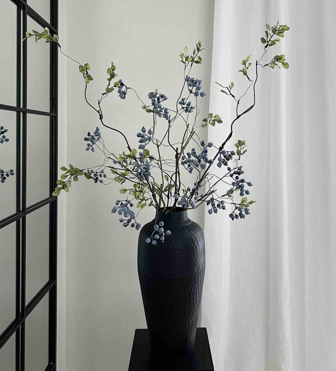 Faux Berry Arrangement, Autumn Flower Arrangement, Faux Branches