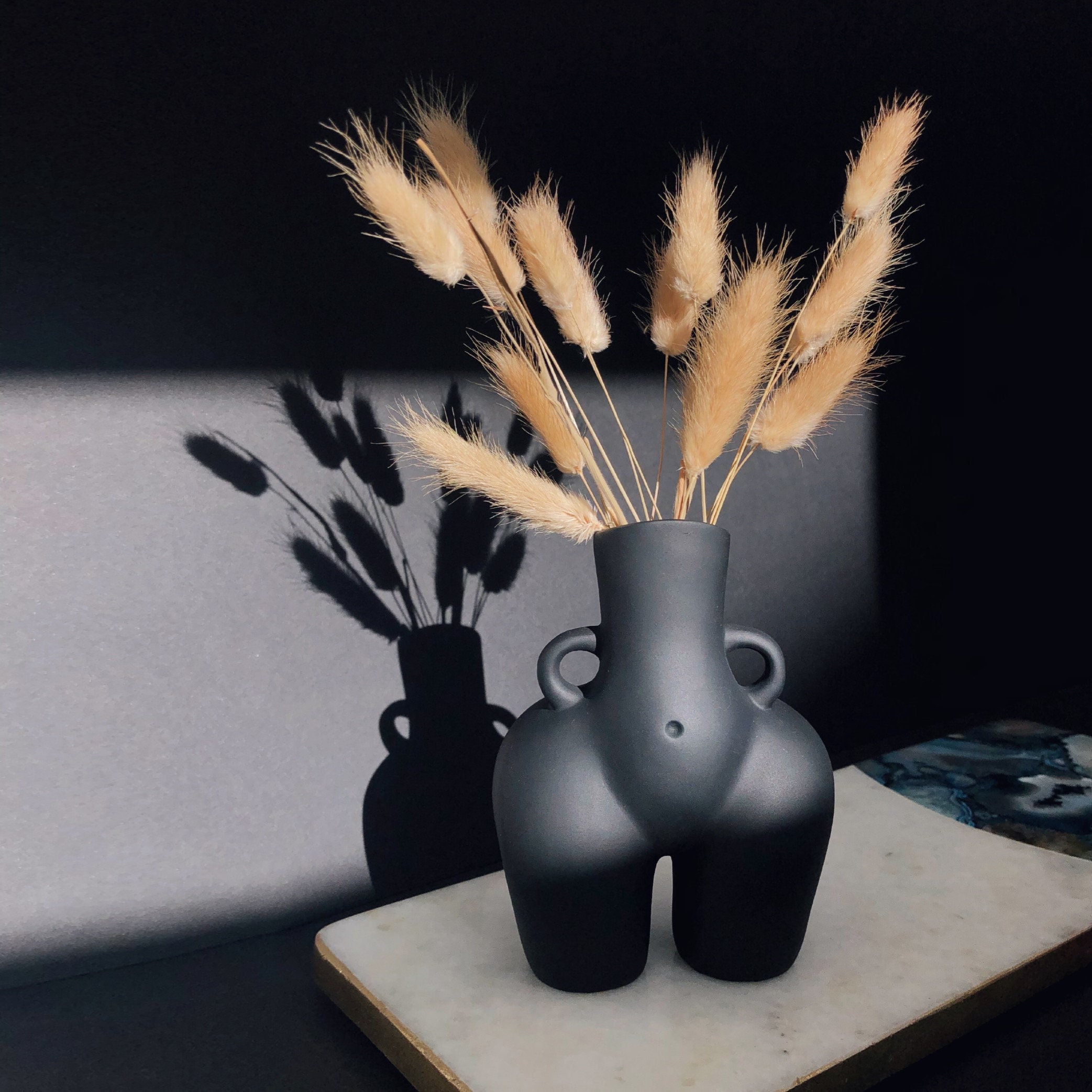 Cheeky Bum Vase in Black Booty Vase UK Body Vase Love Etsy