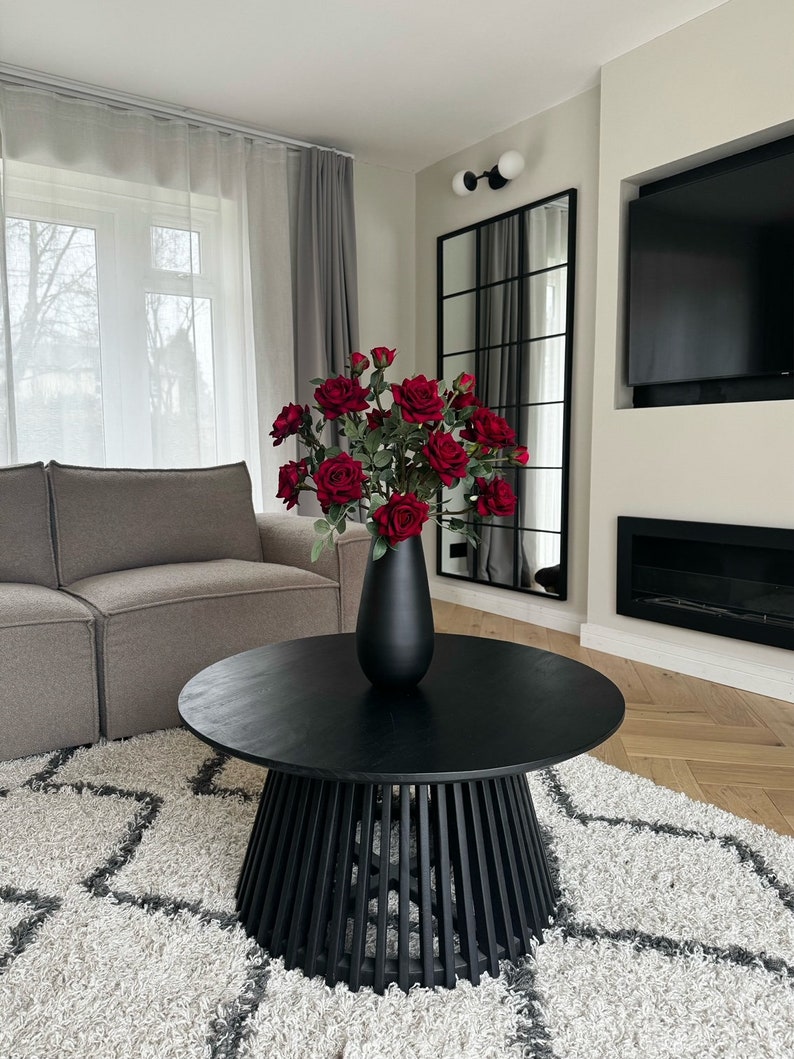 Red Faux Rose Arrangement in Vase, Valentine's Gift - Etsy