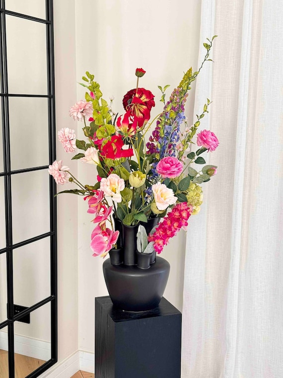 Bright fake flowers discount