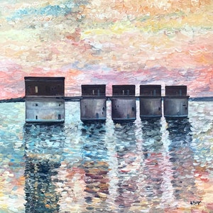 Lake Murray South Carolina Giclée Art Print, SC Lakes art, Lake house decor, Lake life