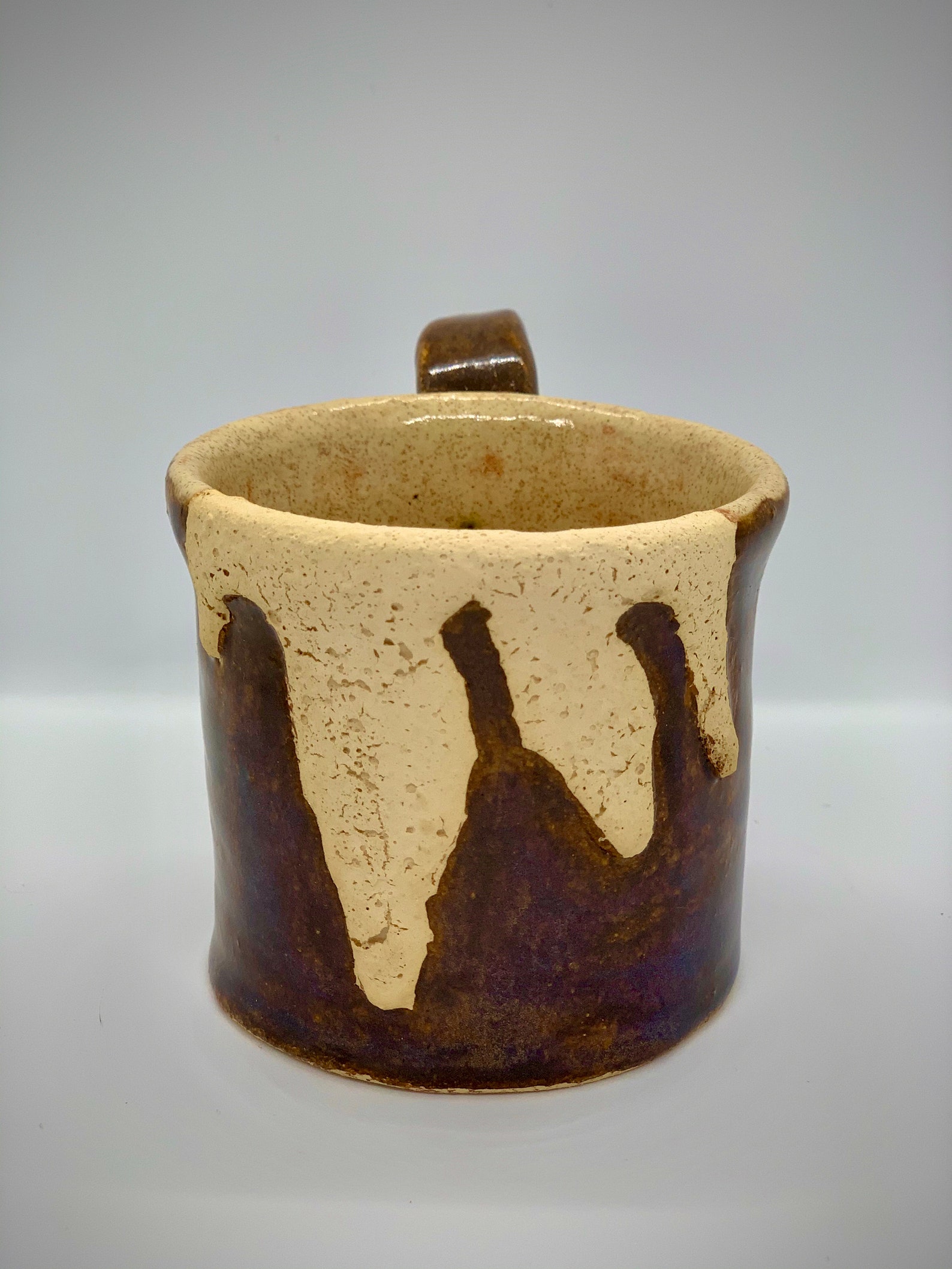 Stoneware Coffee Drip Mug / Pottery Handmade / One of a Kind / Ceramic