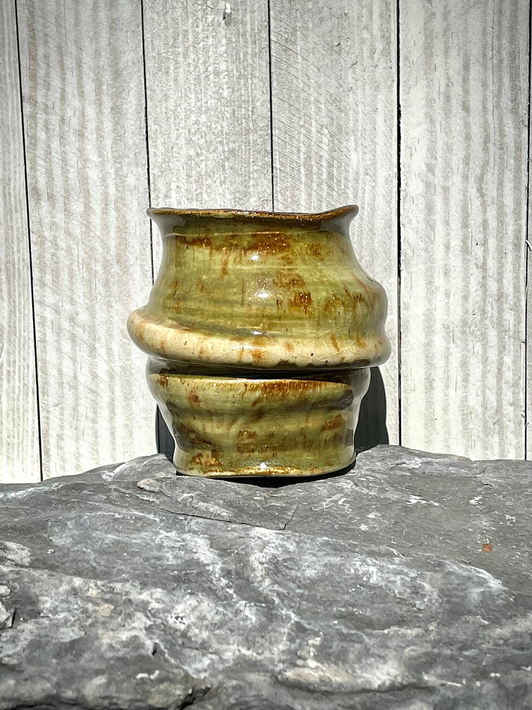 Ceramic Vase Handmade / Wheel Thrown Pottery / Fall Colors / Stoneware ...