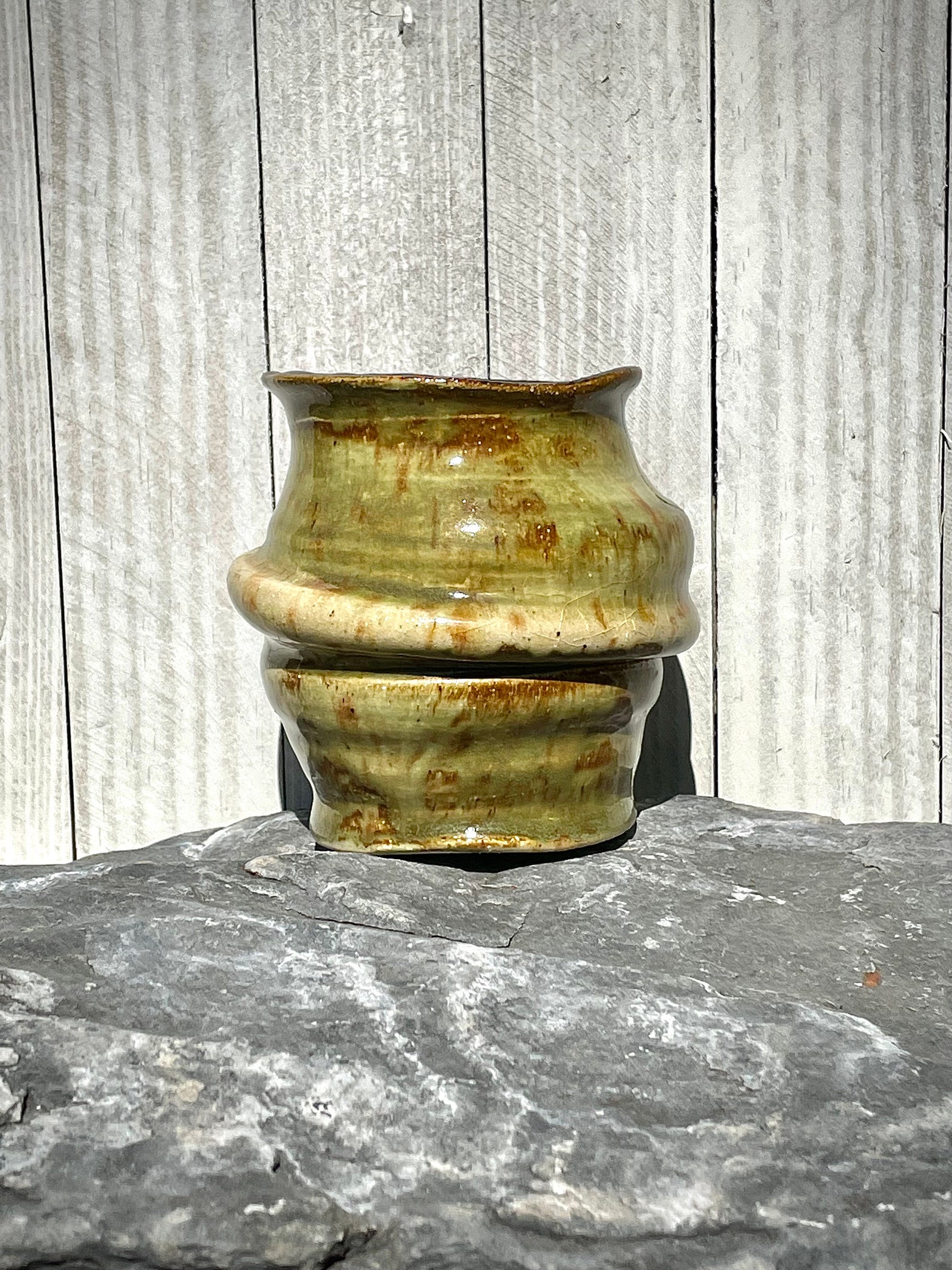 Ceramic Vase Handmade / Wheel Thrown Pottery / Fall Colors / Stoneware ...