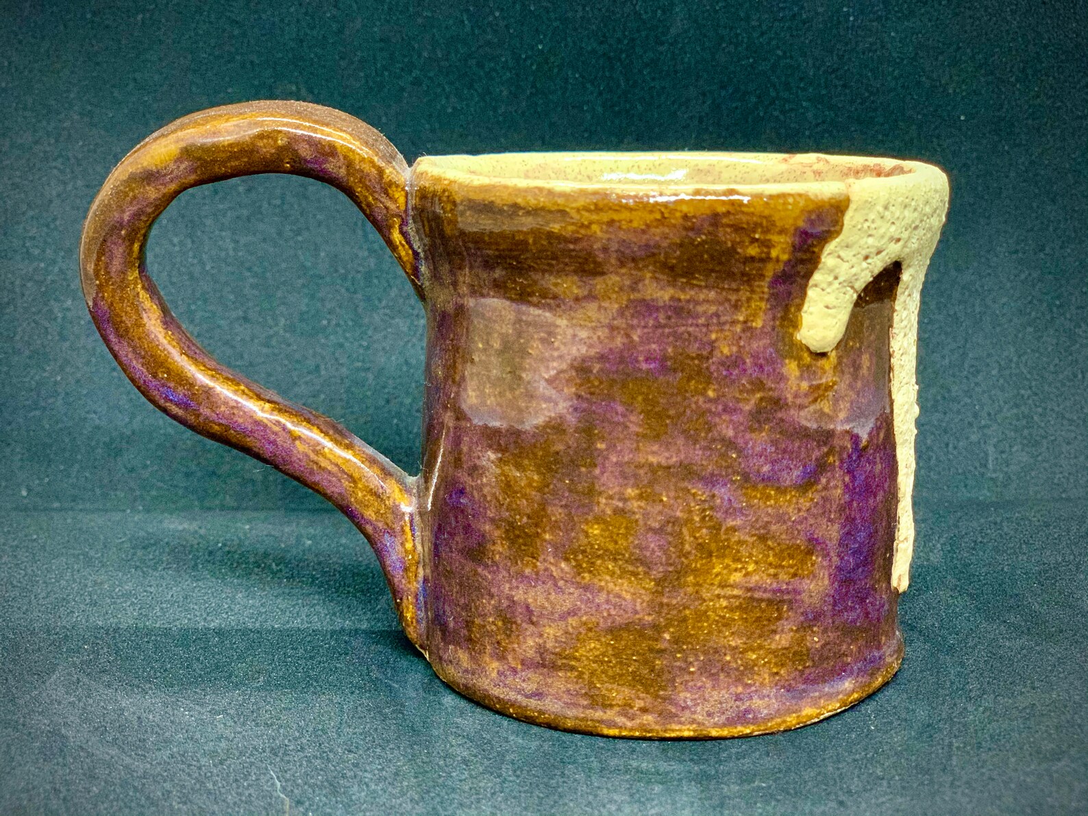 Stoneware Coffee Drip Mug / Pottery Handmade / One of a Kind / Ceramic / Coffee Mug / Tea Mug