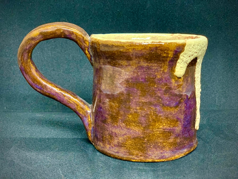 Stoneware Coffee Drip Mug / Pottery Handmade / One of a Kind / Ceramic