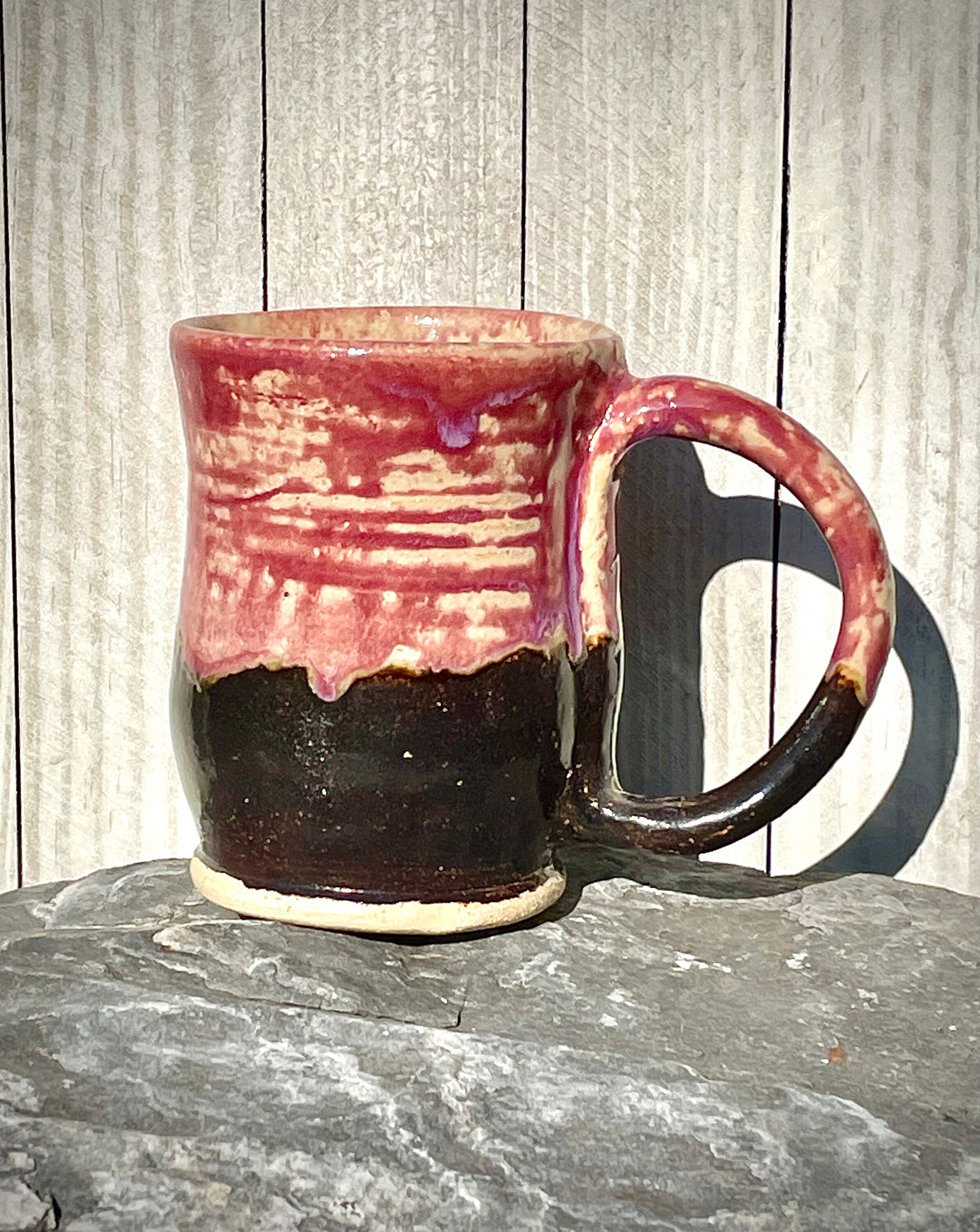 Fall Coffee Stoneware Mug, Ceramic Coffee Mug Set of 4, Wheel Thrown Mug, Stoneware Mugs, Pottery Homemade, Ceramic Handmade, Set of 4