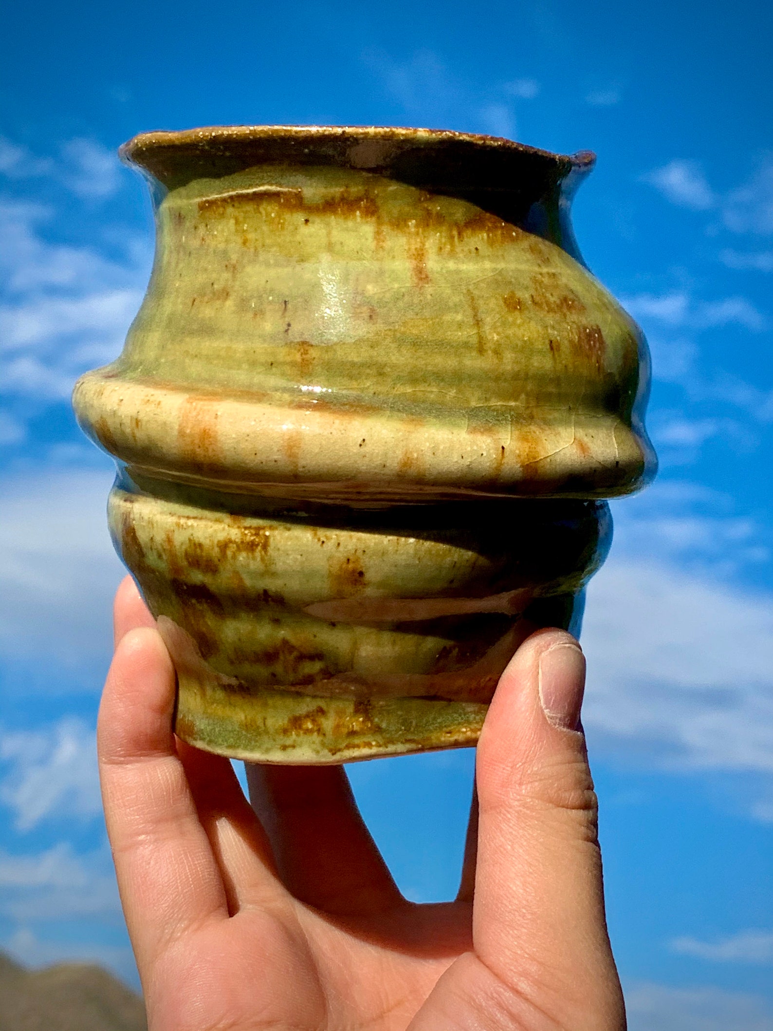 Ceramic Vase Handmade / Wheel Thrown Pottery / Fall Colors / Stoneware ...
