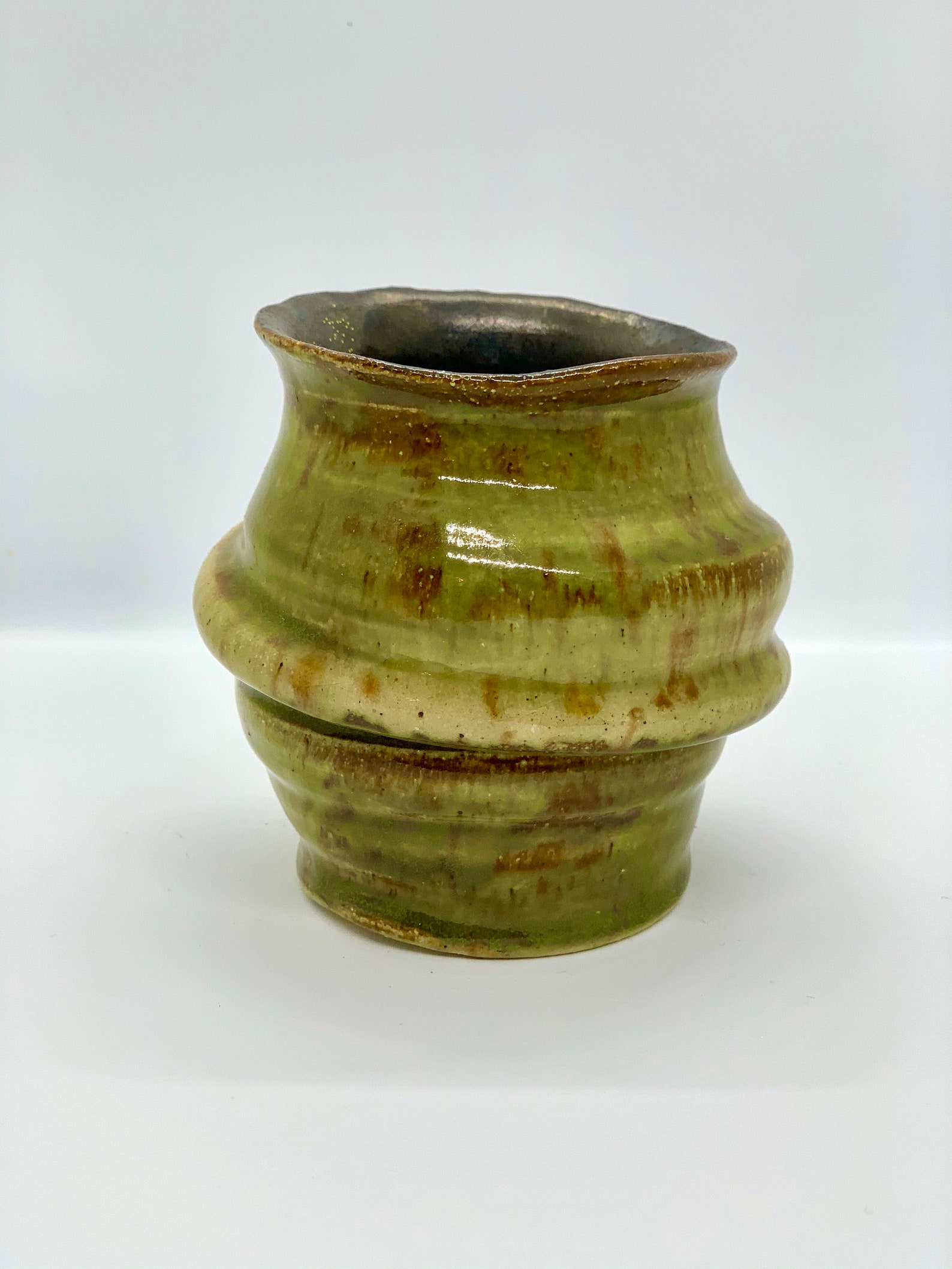 Ceramic Vase Handmade / Wheel Thrown Pottery / Fall Colors / Stoneware ...