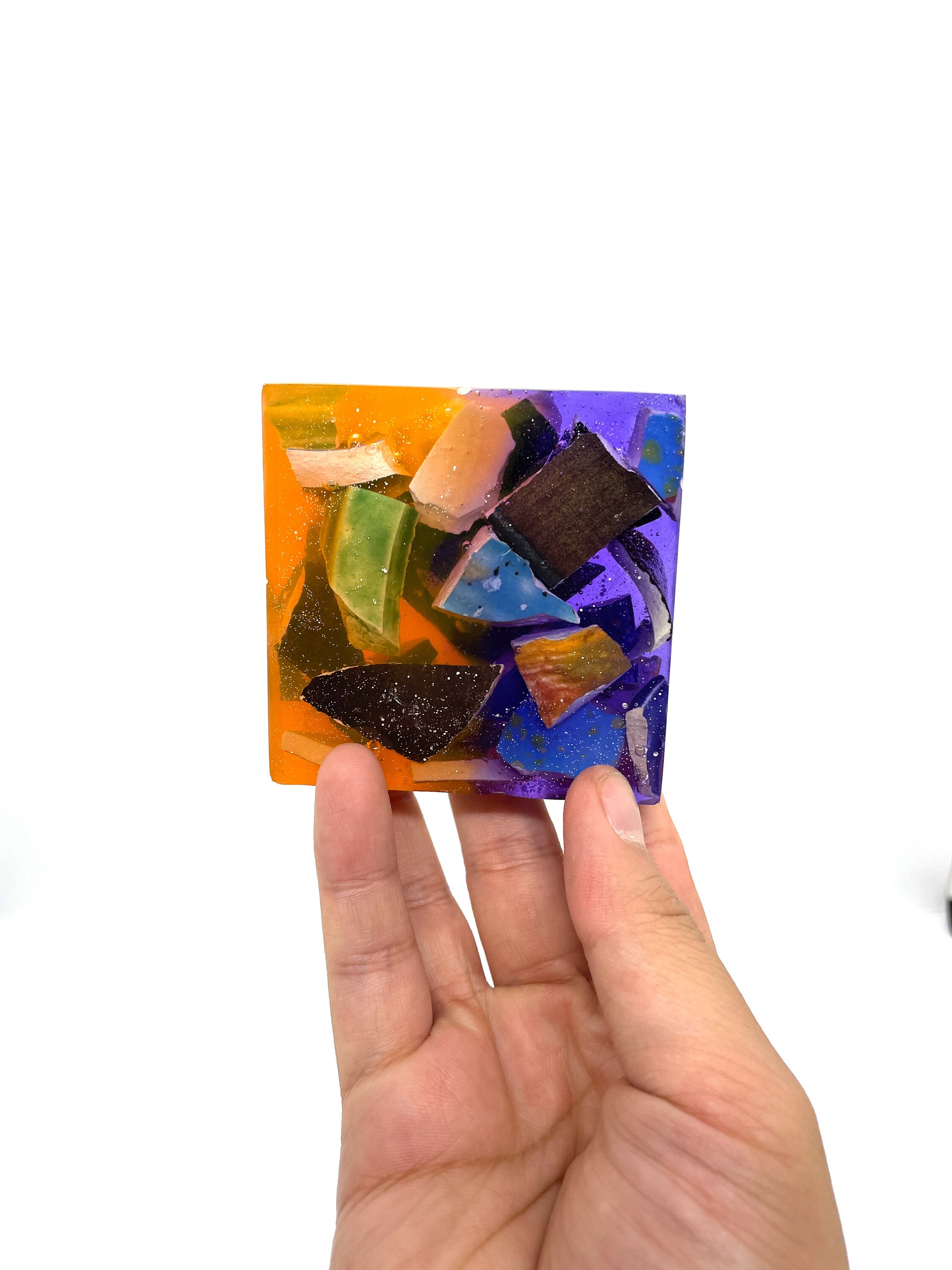 Epoxy Resin Paperweight Ceramic Square Paperweight Epoxy Etsy