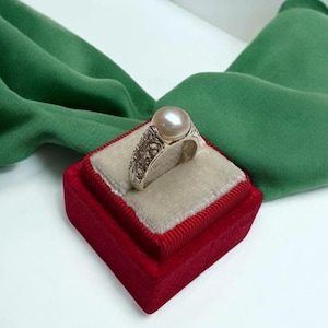 Mother of Pearls - Fresh Pearl Gold Ring - Bridal Ring - Stone Ring - Wedding Jewelry - Women Ring - Pearl Ring - Wedding Ring - Gifts