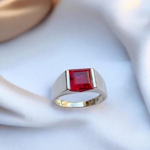 Ruby men’s Ring,925 Sterling Silver Ring, gemstone ring,Ruby men Band,Men’s ring, Gift For Men,Men’s Jewelry ,Men engagement ring,mens gift