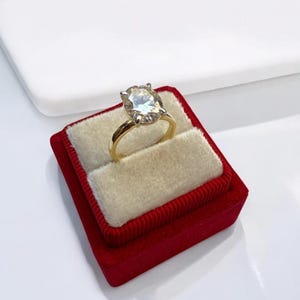 Oval Ring, CZ Ring, Versprechen Ring, Ehering, Verlobungsring, Jubiläumsring, Diamantring, Zirkonia Ring Goldring, Geschenk für Sie