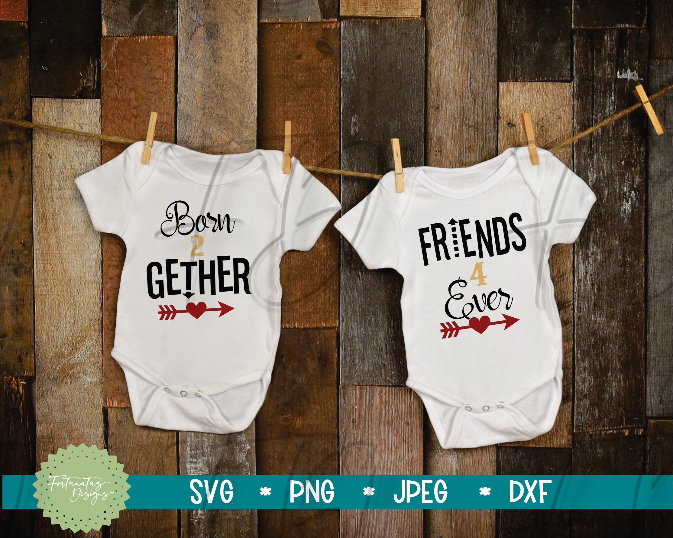 Download Born Together Friends Forever svg Twins svg Babies svg | Etsy