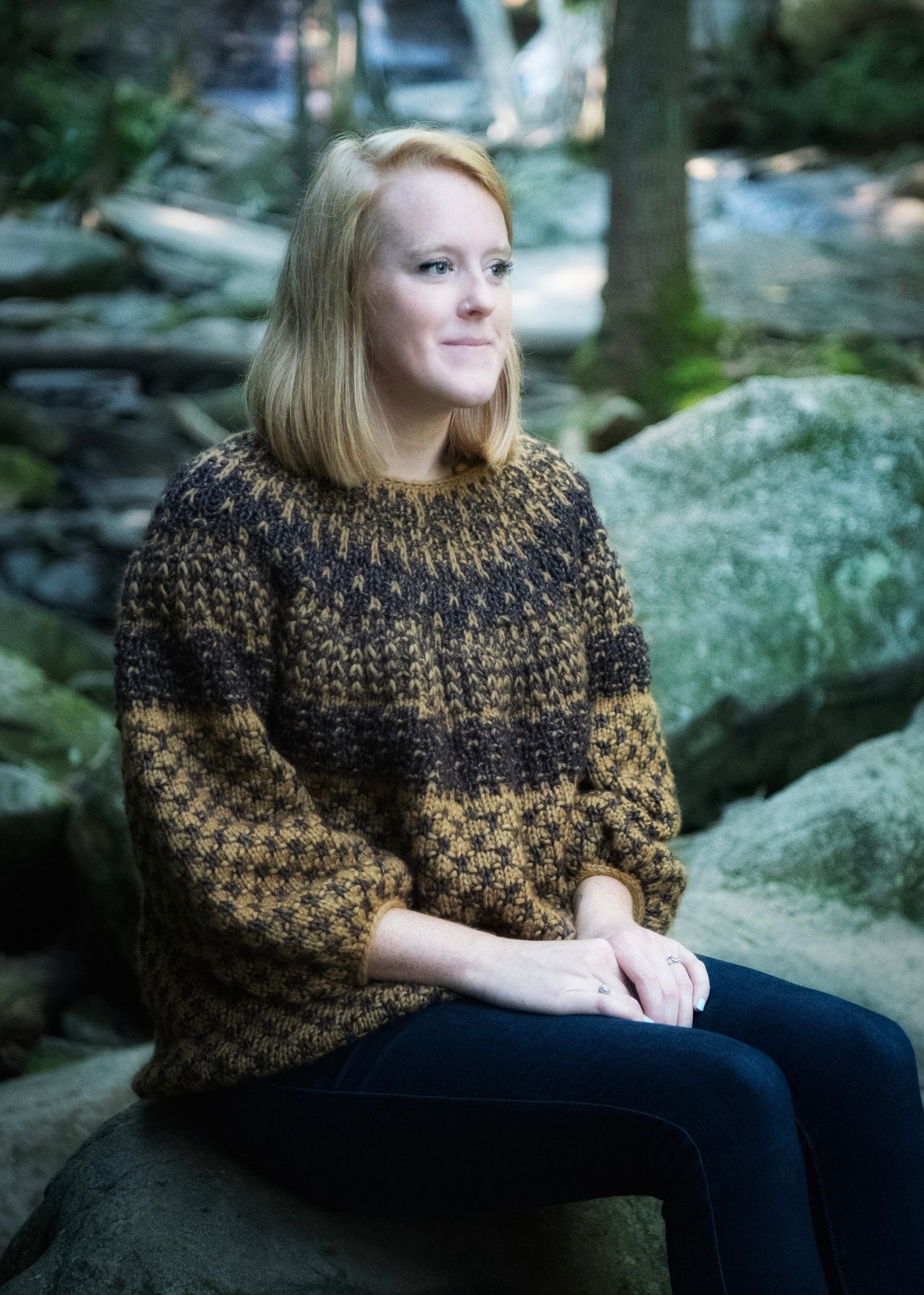 Wintertide Yoke Sweater Knitting Pattern Colorwork Knitting Etsy