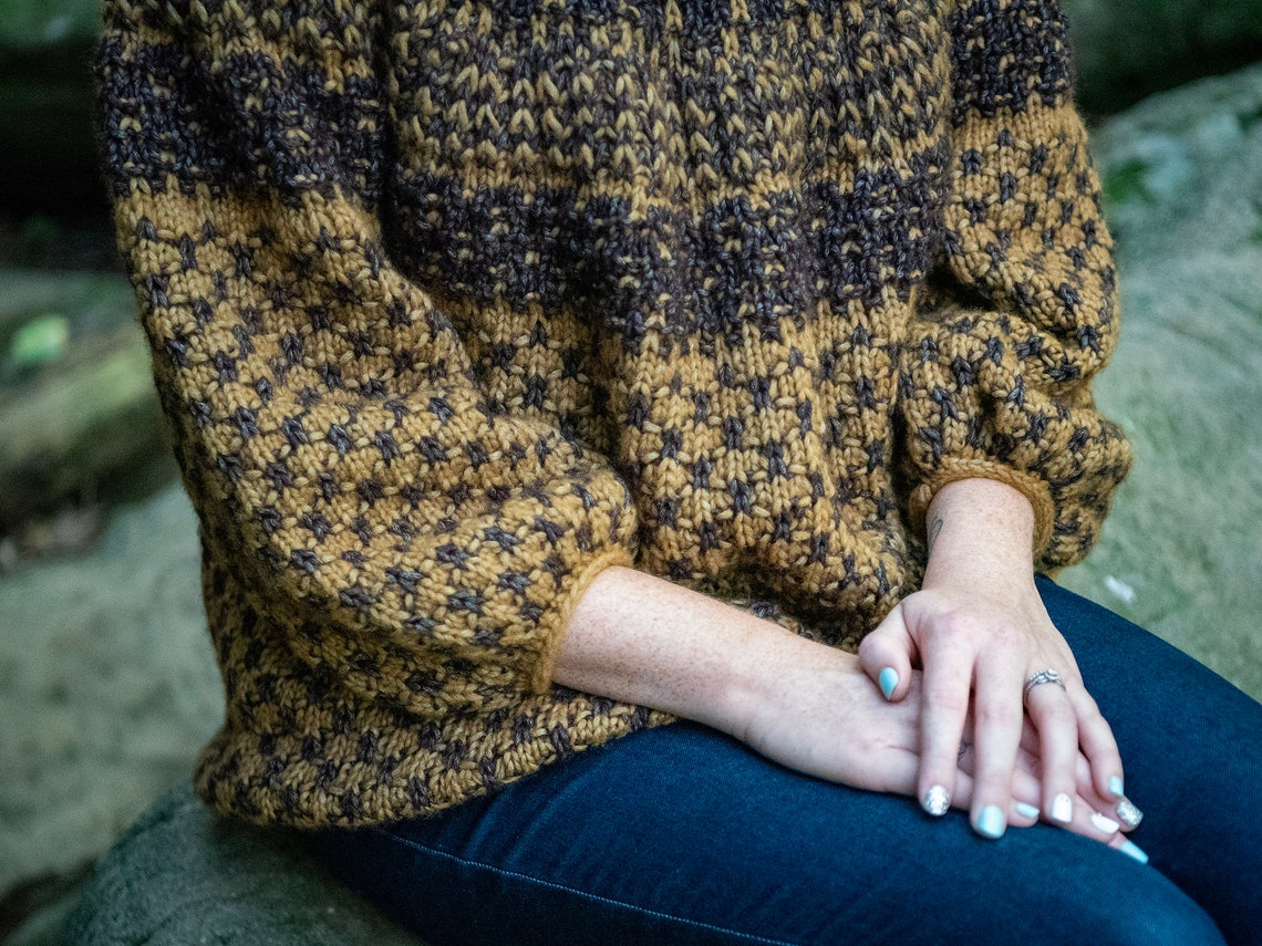 Wintertide Yoke Sweater Knitting Pattern Colorwork Knitting Etsy