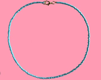 Perlenkette mit Glasperlen, Halskette, Perlenkette, Necklace, Pearl Necklace, Accessoire,Accessoires, Schmuck