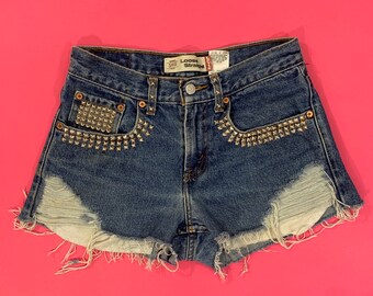 levis studded shorts