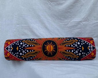 Indian Handmade  Cotton Orange Sun Yoga Mat Bag – Artisan Crafted, Vibrant and Durable, Perfect for Stylish and Eco-Friendly Yoga Practice&quot;