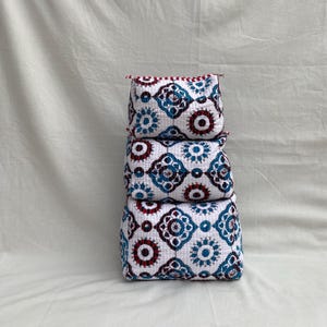 3-Piece Hand Block Printed Toiletry Bag Set, Wash Bags Quilted, Handmade, Makeup Bag, Ideal Gift, Cosmetic Bag, Waterproof, Travel Bag