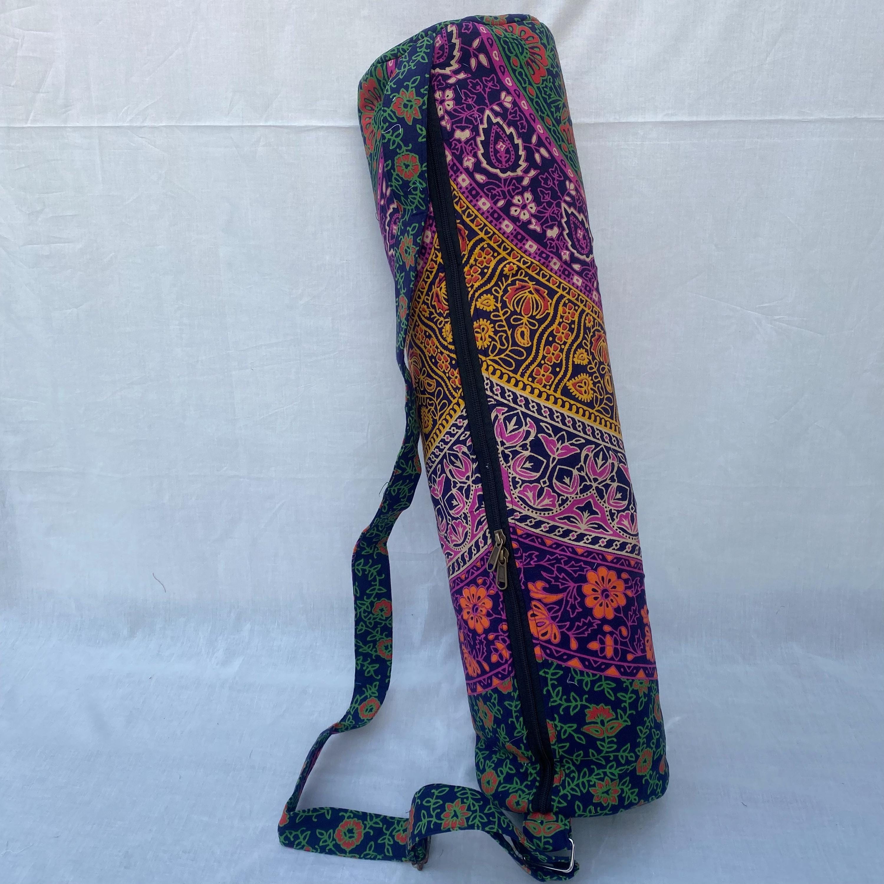 Sac World Market Pour Tapis De Yoga - Style Kantha (couette) - Fabriqué En Inde - Occasion