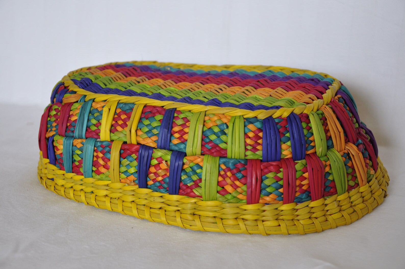 Oval Fruit Bowl / Handmade Basket / Peruvian Artisans / 100 Etsy